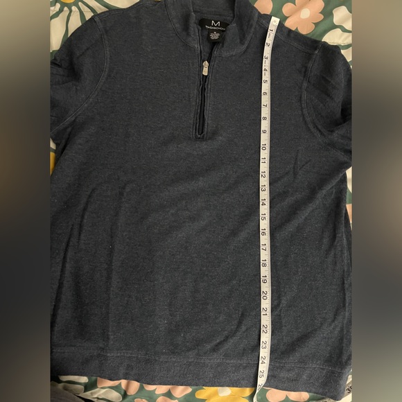 Magaschoni Mens 1/4 Zip Sweater Size Medium - Picture 3 of 5